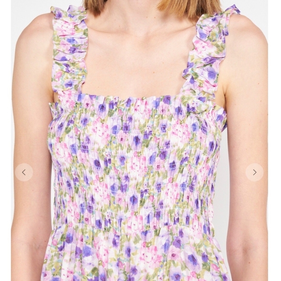 Jacquie The Label Lavender Floral Wide Leg Palazzo Jumpsuit - Picture 8 of 12